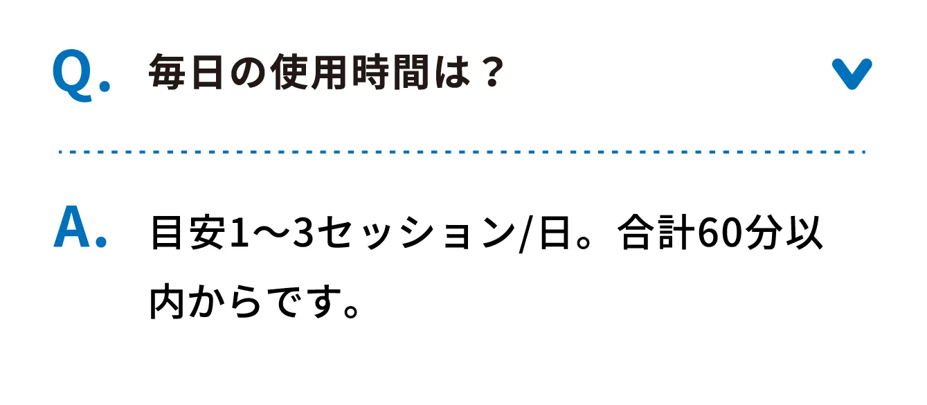 Q 毎日の使用時間は？